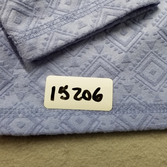 Eddie Bauer 1/4 Zip Polar Fleece Size S Purple Textured Long Sleeve - Picture 10 of 10